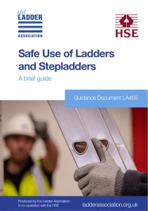 Safe Use of Ladders and Step Ladders