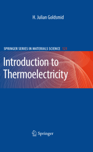 (Springer Series in Materials Science 121) H. Julian Goldsmid (auth.) - Introduction to Thermoelectricity-Springer-Verlag Berlin Heidelberg (2009)
