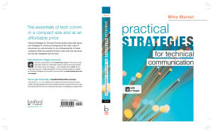 Practical Strategies for Technical Communication - Markel