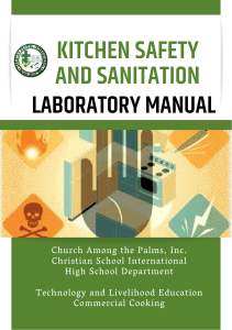 Kitchen Safety Laboratory Manual