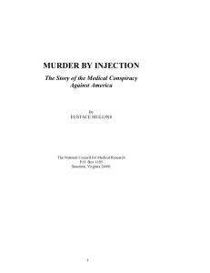 Murder by Injection. Eustace Mullins