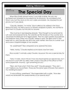 The Special Day Reading
