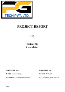 scientific calculator project report (1)