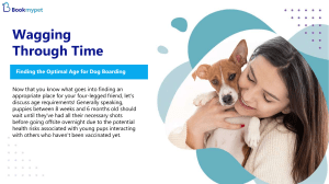 Wagging Through Time: Finding the Optimal Age for Dog Boarding