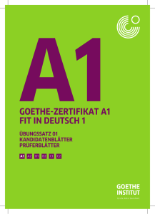 goethe-zertifikat a1 fit in deutsch 1
