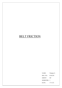 Belt Friction - Lab Report (E 20 270)