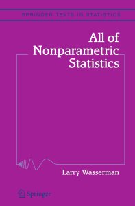 Larry Wasserman -All of Nonparametric Statistics