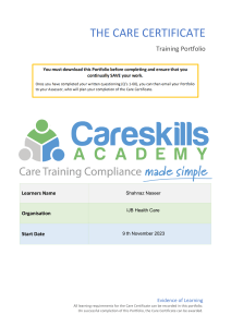 Care-Certificate-Learning-Portfolio-editable 1