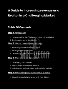 AA Guide to Increasing Revenue as a Realtor in a Challenging Market