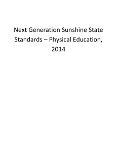 4. Proposed NGSSS for Physical Education (1)