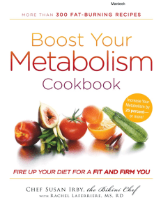 Boost your metabolism cookbook
