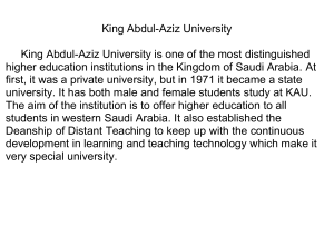 King Abdul Univecity