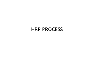 HRP-III- HR Pln Process