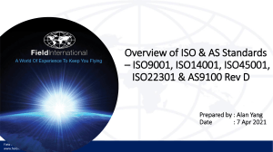 2.1 Overview of ISO& AS Standards (English)