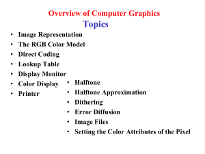 1.2 Computer Graphics Overview