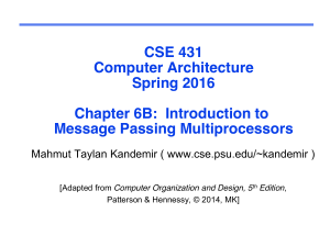 kandemir cse431 chapter6B messagepassing.pdf