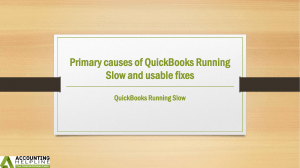 How to overcome QuickBooks Running Slow in no time