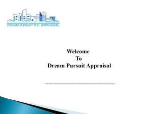 Dream Pursuit Appraisal to Heighten Focus on Office and Hotel Appraisals (PPT)