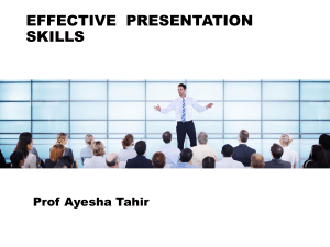Effective Presentation Skills PPT [Autosaved]