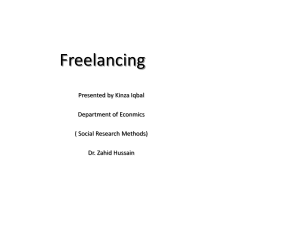 Presentation for freelancing
