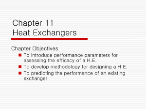 CH. 11  Heat Exchangers