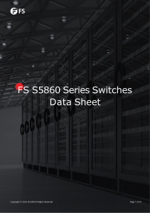 S5860 Series Switches Data Sheet