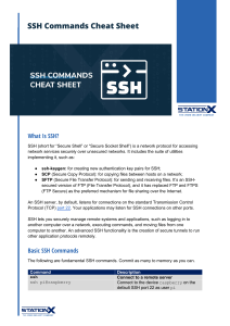 ssh commands cheat sheet