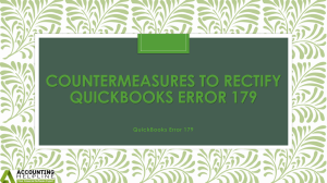 A must follow guide to fix QuickBooks Error 179