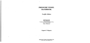 Pressure Vessel Handbook 12th edition E.Megyesy