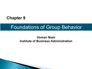 foundations of group behaviour