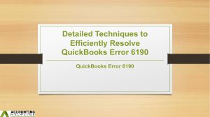 How to overcome QuickBooks Error 6190 in no time