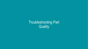 Troubleshooting Part Quality