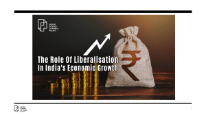 ISPP-The Role Of Liberalisation In India’s Economic Growth 