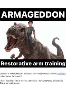 Angus Bradley - Armaggedon Restorative Arm Training