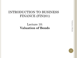 Lecture10-Bond Valuation