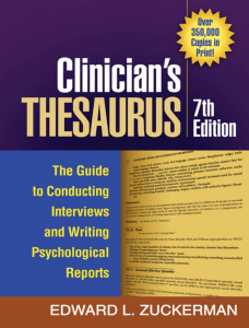 Clinicians Thesaurus 7th Edition 