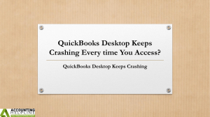 Eliminate QuickBooks Desktop Keeps Crashing in no time