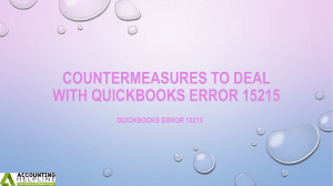 How to overcome QuickBooks Error 15215 with technical knowledge
