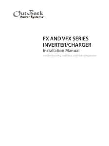 FX&VFX Inverter-Charger Installation REV A