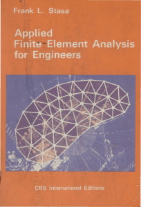 Applied Finite Element Analysis for Engineers