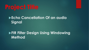 echo cancellation project