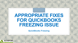 A must follow steps to eliminate QuickBooks Freezing issue
