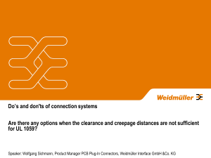 silo.tips do-s-and-donts-of-connection-systems-are-there-any-options-when-the-clearance-and-creepage-distances-are-not-sufficient-for-ul-1059