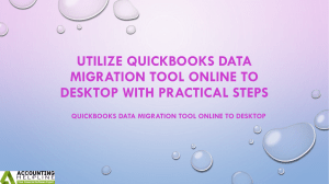 Easy guide for QuickBooks Data Migration Tool Online to Desktop