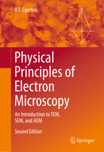 Physical Principles of Electron Microscopy - 2016