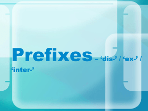 prefixes dis ex inter