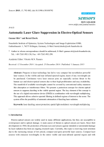 Automatic Laser Glare Suppression in Electro-Optical Sensors