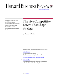 the five competitive forces that shape strategy-Porter-2007
