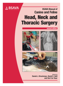 BSAVA Manual of Canine and Feline2 Feline Head, Neck and Thoracic Surgery, 2nd edition