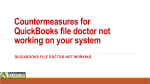 How to fix QuickBooks file doctor not working in no time
